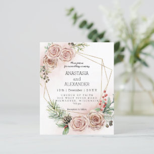 Papier Invitation de mariage économique/élégante. invitat