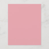 Papier Invitation de mariage élégante avec des roses rose (Dos)