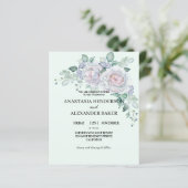 Papier Invitation De Mariage Élégante BUDGET. (Debout devant)