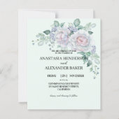 Papier Invitation De Mariage Élégante BUDGET. (Devant)