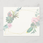 Papier Invitation de mariage élégante BUDGET. Invitation (Dos)