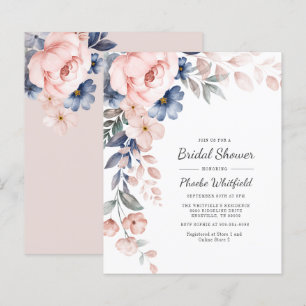 Papier Invitation de mariage floral rose à petit prix