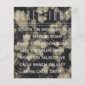 Papier Invitation de mariage Insérer les nuances d'or N N (Devant)