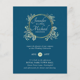 Papier Invitation de mariage la moins chère Couronne de v