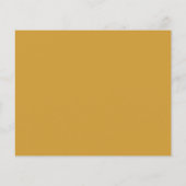 Papier Invitation de mariage moderne chic jaune gras budg (Dos)