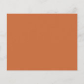 Papier Invitation de mariage moderne chic terracotta auda (Dos)
