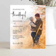 Invitation de mariage photo budget