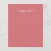 Papier Invitation de mariage rose couleur tendance BUDGET (Dos)