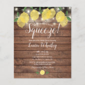 Papier Invitation de mariage rustique à petit budget avec (Devant)