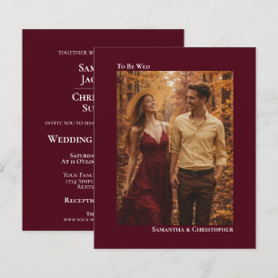 Papier Invitation de mariage simple et pas cher en Bourgo