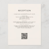 Papier Invitation de mariage tout-en-un à fleurs sauvages (Dos)