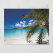 Papier Invitation de mariage tropical plage pas cher (Dos)