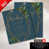 Papier Invitation de mariage Turquoise à faible budget Pe