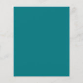 Papier Invitation de mariage turquoise et argentée à budg (Dos)