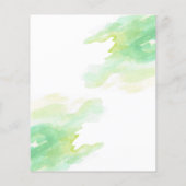 Papier Invitation de naissance budget bébé dinosaure vert (Dos)