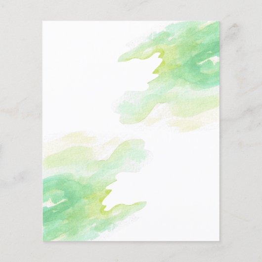 Papier Invitation de naissance budget bébé dinosaure vert (Dos)