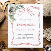 Papier Invitation de Noël à la fête de Noël