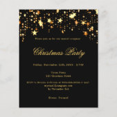 Papier Invitation de Noël de la société Black Gold (Devant)