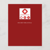 Papier Invitation de Noël d'entreprise (AJOUTER LOGO) Poi (Dos)