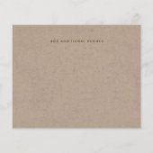 Papier Invitation de Noël d'entreprise (AJOUTER LOGO) Rus (Dos)