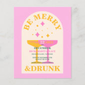 Papier Invitation de Noël moderne, photo, brillante et am (Devant)