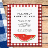 Papier Invitation de pastèque Plaid de la famille Budget