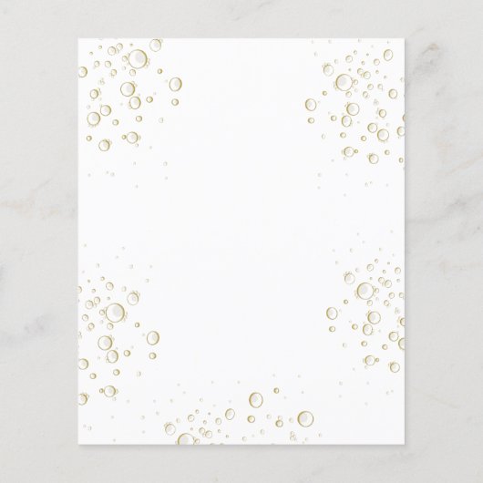 Papier Invitation de Pearls et Prosecco Bridal Show (Dos)