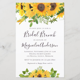 Papier Invitation de petit déjeuner de Baby Shower de tou