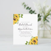 Papier Invitation de petit déjeuner de douche de mariée a (Debout devant)