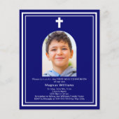 Papier Invitation de première communion avec arche en ble (Devant)