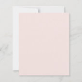Papier Invitation de première communion florale rose arc- (Dos)