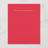 Papier Invitation de réception de mariage à petit budget  (Dos)