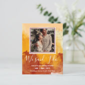 Papier INVITATION De Réception De Mariage BUDGÉTAIRE Avec (Debout devant)