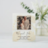 Papier INVITATION De Réception De Mariage BUDGÉTAIRE Avec (Debout devant)