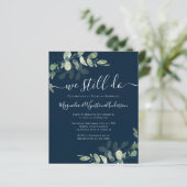 Papier Invitation de renouvellement Eucalyptus Vow Budget (Debout devant)