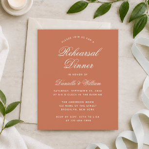 Papier Invitation de répétition de dîner de budget en ter