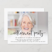 Papier Invitation de retraite du script de superposition (Devant / Derrière)