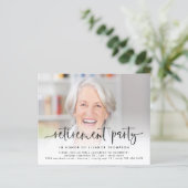 Papier Invitation de retraite du script de superposition  (Debout devant)