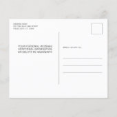 Papier Invitation de retraite personnalisée avec police d (Dos)