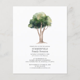 Papier Invitation de réunion de famille de l'arbre à l'aq