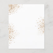 Papier Invitation de rouille dorée du mariage du budget (Dos)