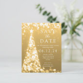 Papier Invitation de sauvegarde de la date de la fête de (Debout devant)