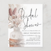 Papier Invitation de script de Fête des mariées de gramin (Devant)