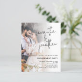 Papier Invitation de script de superposition de photo bud (Debout devant)