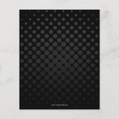 Papier Invitation de soirée karaoké noir à budget Classy (Dos)