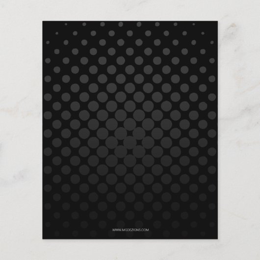 Papier Invitation de soirée karaoké noir à budget Classy (Dos)