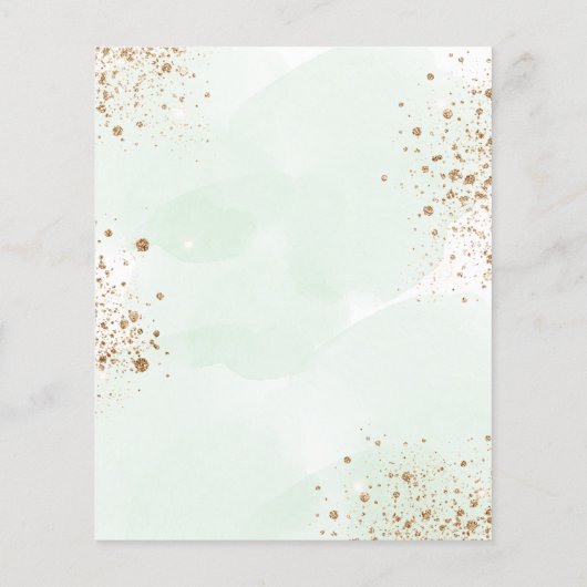 Papier Invitation de tournesol à l'eucalyptus mariage Bud (Dos)