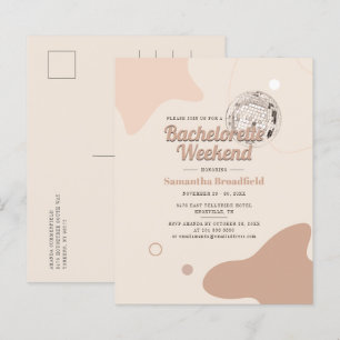 Papier Invitation de week-end de demoiselle d'honneur dis