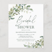 Papier Invitation d'Fête des mariées Eucalyptus minimum b (Devant)