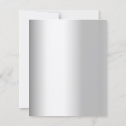 Papier Invitation diamantée argentée pour les 60 ans de m (Dos)